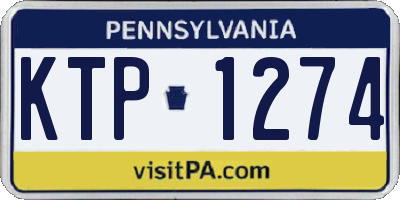 PA license plate KTP1274