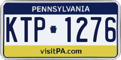 PA license plate KTP1276