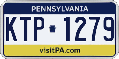 PA license plate KTP1279