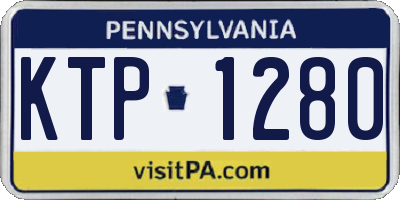 PA license plate KTP1280