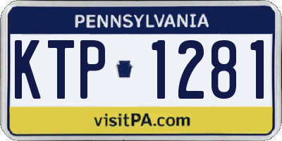 PA license plate KTP1281