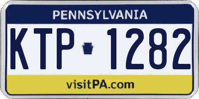 PA license plate KTP1282