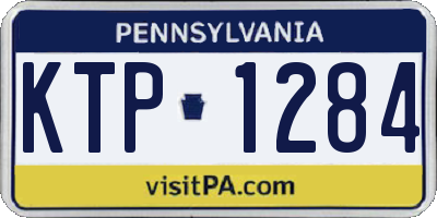 PA license plate KTP1284