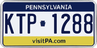 PA license plate KTP1288