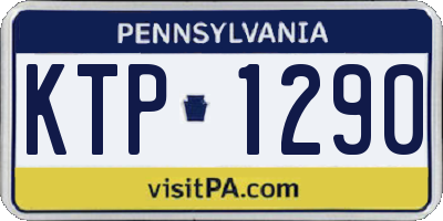 PA license plate KTP1290