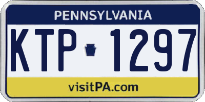 PA license plate KTP1297