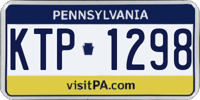 PA license plate KTP1298