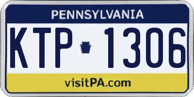 PA license plate KTP1306