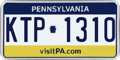 PA license plate KTP1310