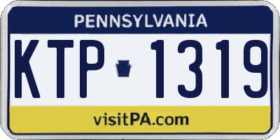 PA license plate KTP1319