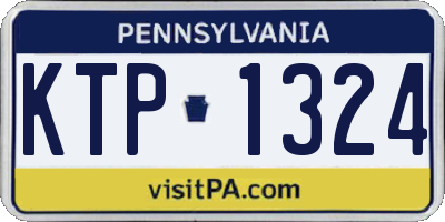 PA license plate KTP1324