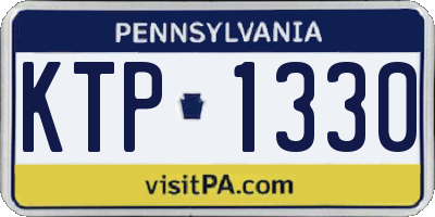 PA license plate KTP1330