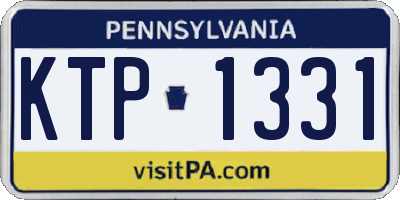 PA license plate KTP1331
