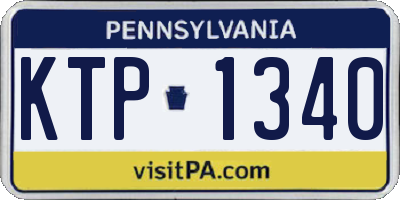 PA license plate KTP1340