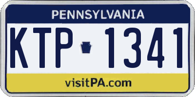 PA license plate KTP1341