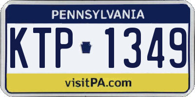 PA license plate KTP1349