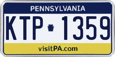 PA license plate KTP1359