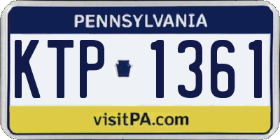 PA license plate KTP1361