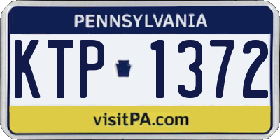 PA license plate KTP1372