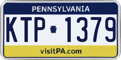 PA license plate KTP1379