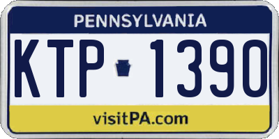 PA license plate KTP1390