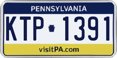 PA license plate KTP1391