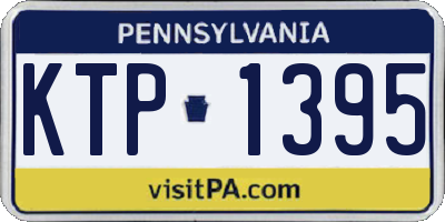 PA license plate KTP1395