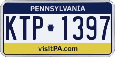 PA license plate KTP1397