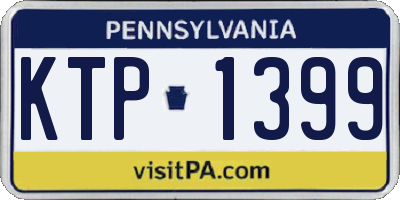 PA license plate KTP1399