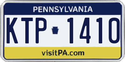PA license plate KTP1410