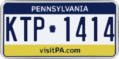 PA license plate KTP1414