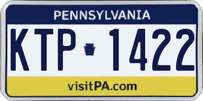 PA license plate KTP1422
