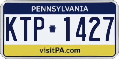PA license plate KTP1427