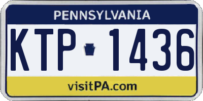 PA license plate KTP1436