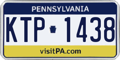 PA license plate KTP1438