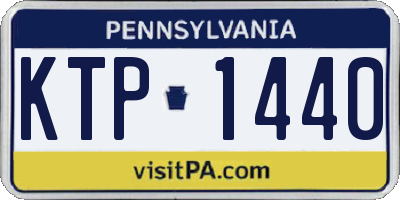 PA license plate KTP1440