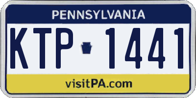PA license plate KTP1441