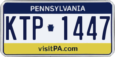 PA license plate KTP1447