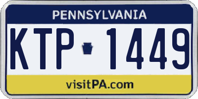 PA license plate KTP1449