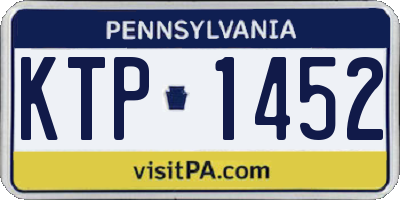 PA license plate KTP1452