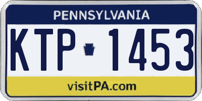 PA license plate KTP1453