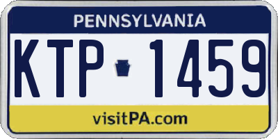 PA license plate KTP1459