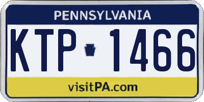 PA license plate KTP1466