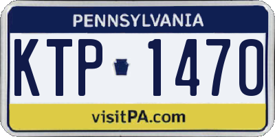 PA license plate KTP1470