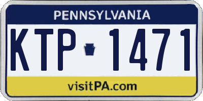 PA license plate KTP1471