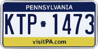 PA license plate KTP1473