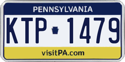 PA license plate KTP1479