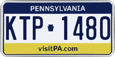 PA license plate KTP1480