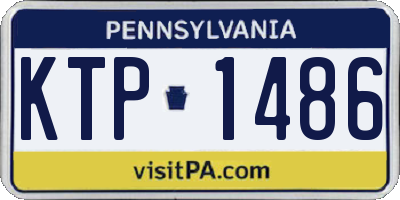 PA license plate KTP1486