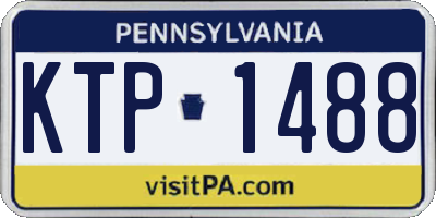 PA license plate KTP1488